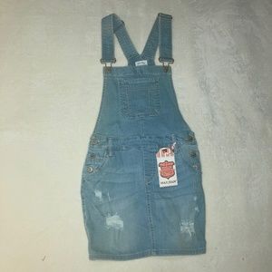 Wax Jean Basic denim light wash colored overall (SMALL)